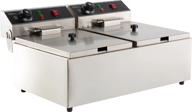 Elektro - Tischfritteuse 2X6 Liter