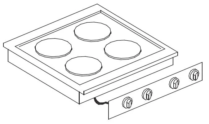 Elektroherd 4 Platten