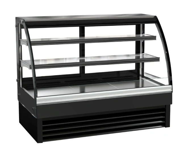 Kuchentheke rund 298 Liter, schwarz