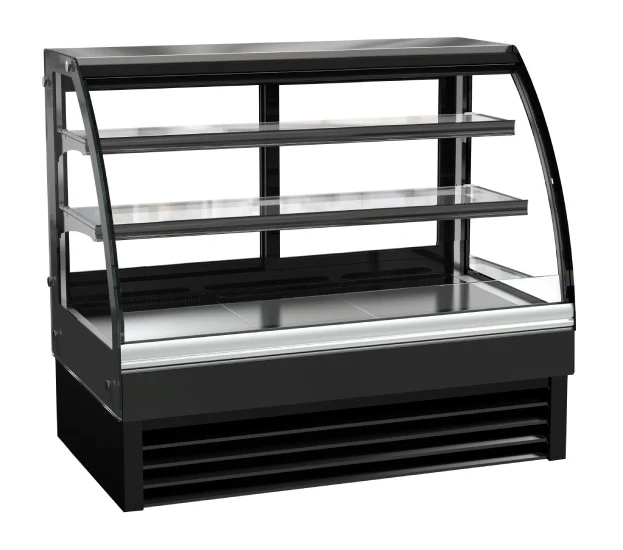 Kühlvitrine rund 236 Liter, schwarz
