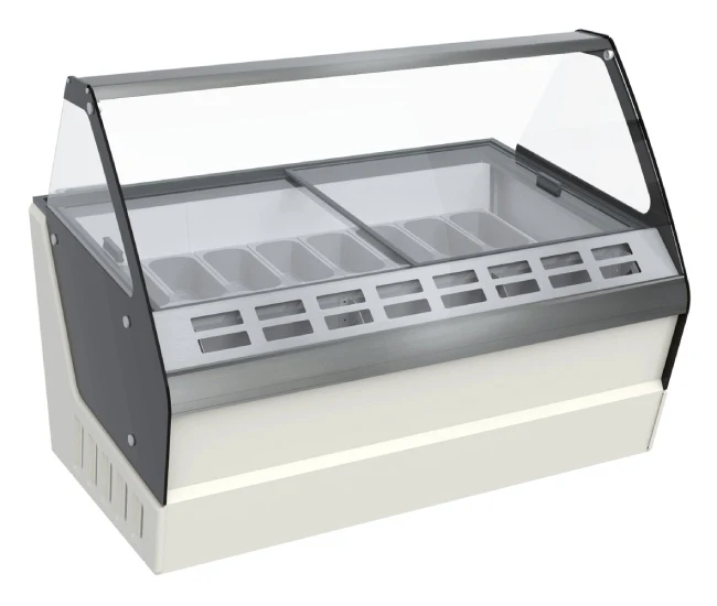 Eisvitrine / Speiseeisvitrine / Eistheke Hawaii, 16X 5 Liter, Eco Line Plus