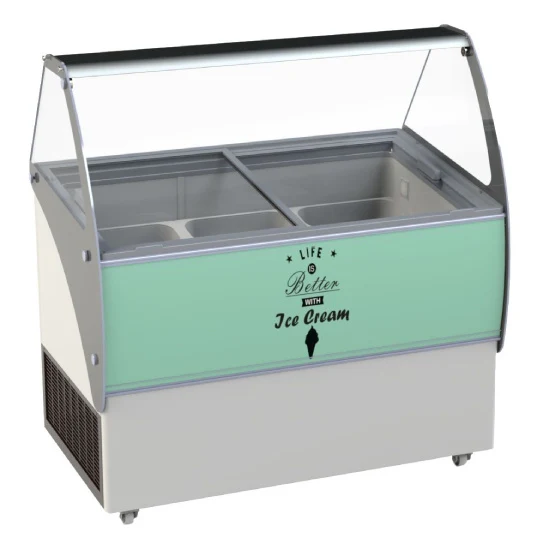 Eisvitrine Speiseeisvitrine Eistheke Malta 13 x 5 Liter Eco Line