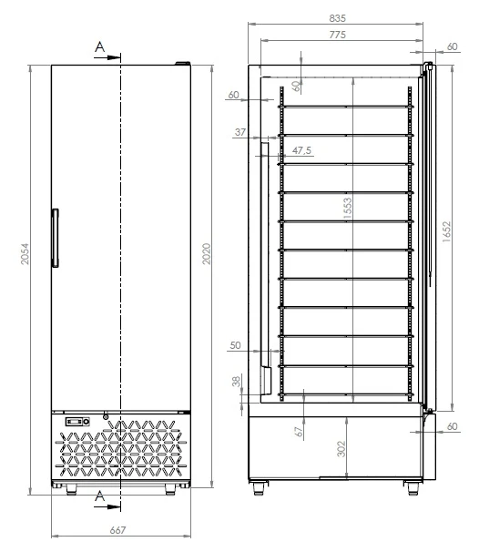 Eis - Tiefkühlschrank 66x5 Liter / Eisschrank / Eiskühlschrank