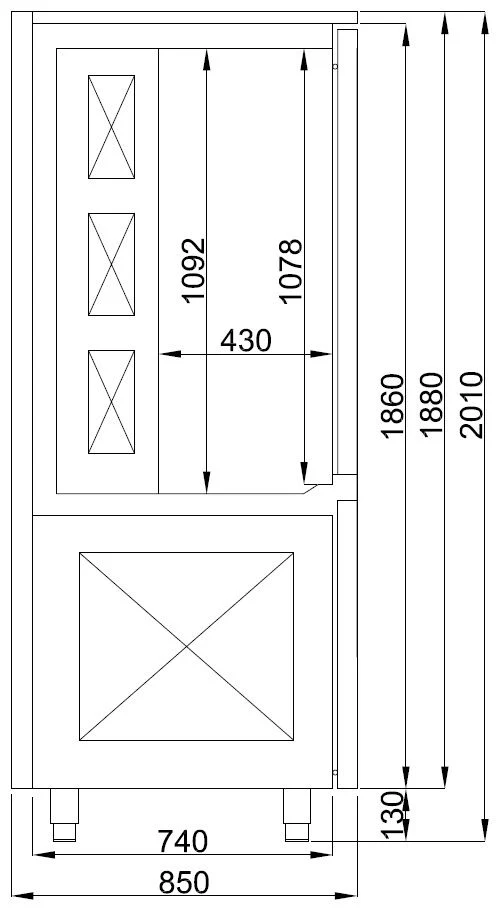 Schockfroster 15x 1/1 GN Pro Line