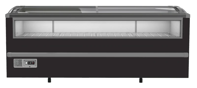Supermarkt Tiefkühltruhe Schwarz 2125 INKL.Körbe