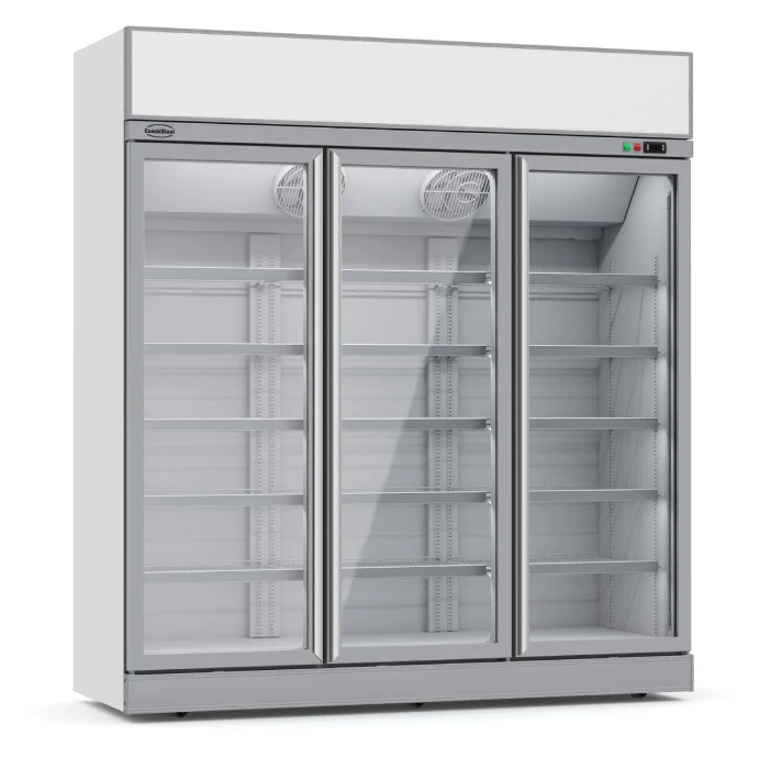 Kühlschrank / Getränkekühlschrank / Supermarktkühlung mit 3 Glastüren 1530 L