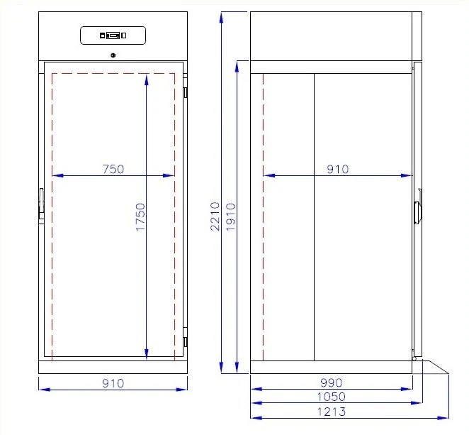 Roll-in Kühlschrank RFS mono block 700 Liter