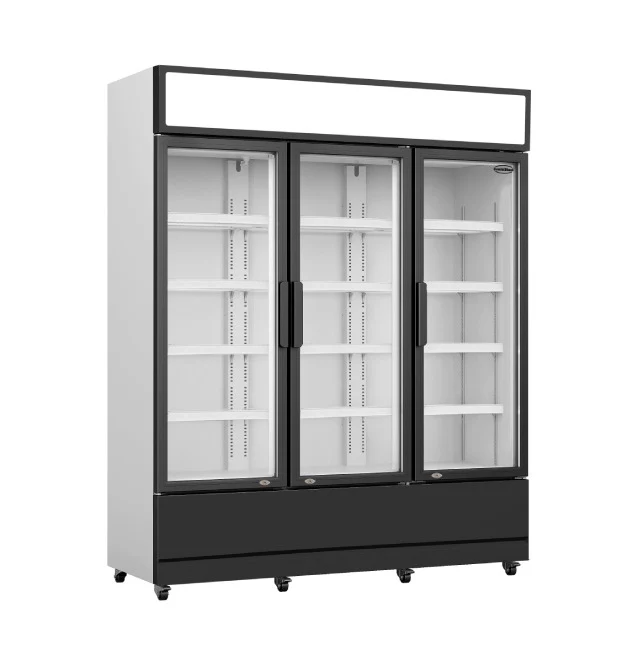 Getränkekühlschrank mit 3 Glastüren, 1065 Liter