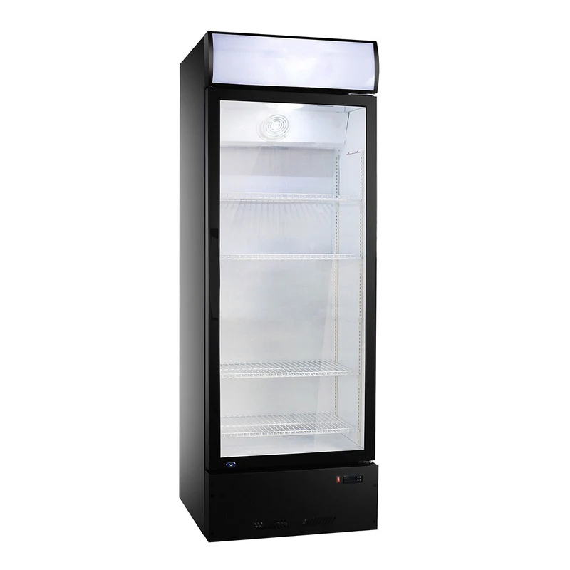 Vaiotec Getränkekühlschrank Easyline 290L mit Leuchtaufsatz Schwarz Ausstellungsstück
