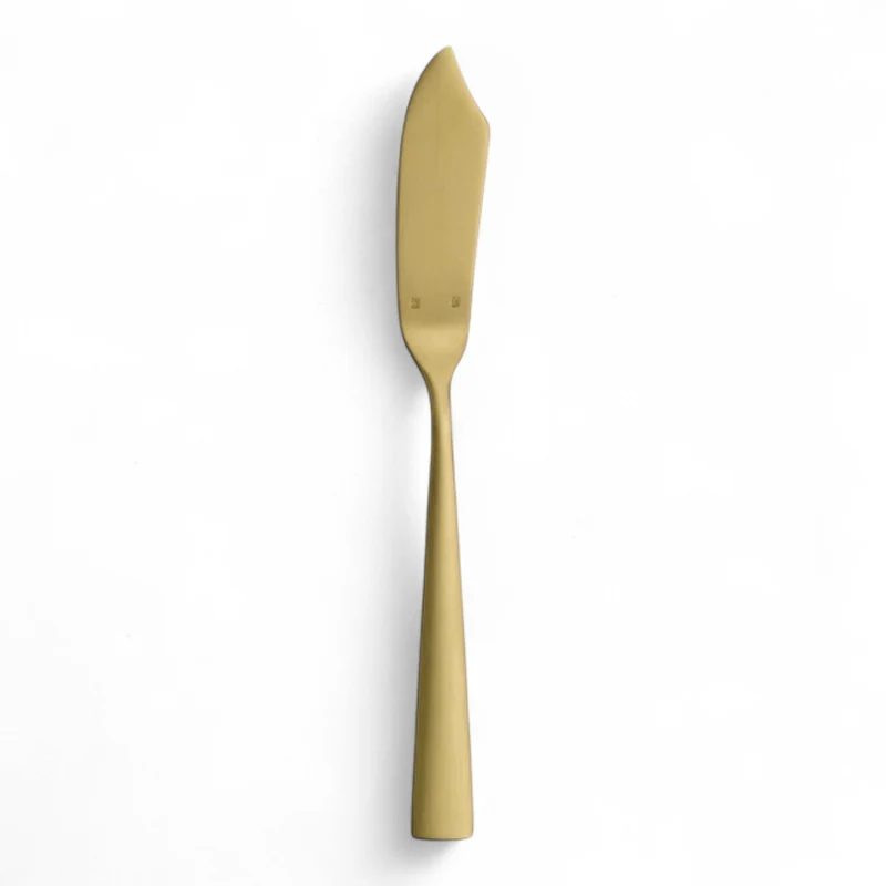 12 Stück Hepp Fischmesser ACCENT PVD Gold geb.