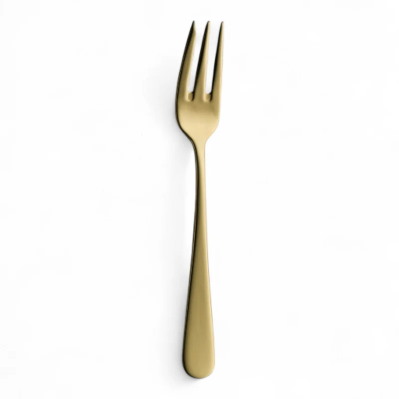 12 Stück Hepp Kuchengabel 3-z. CARLTON PVD Gold