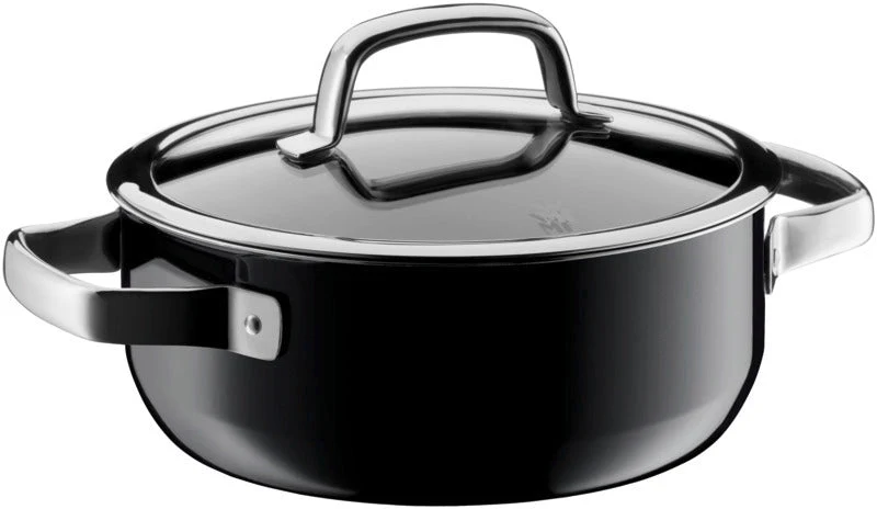 WMF Bratentopf Fusiontec Mineral, 20cm,Black – Cromargan® Edelstahl 18/10, poliert