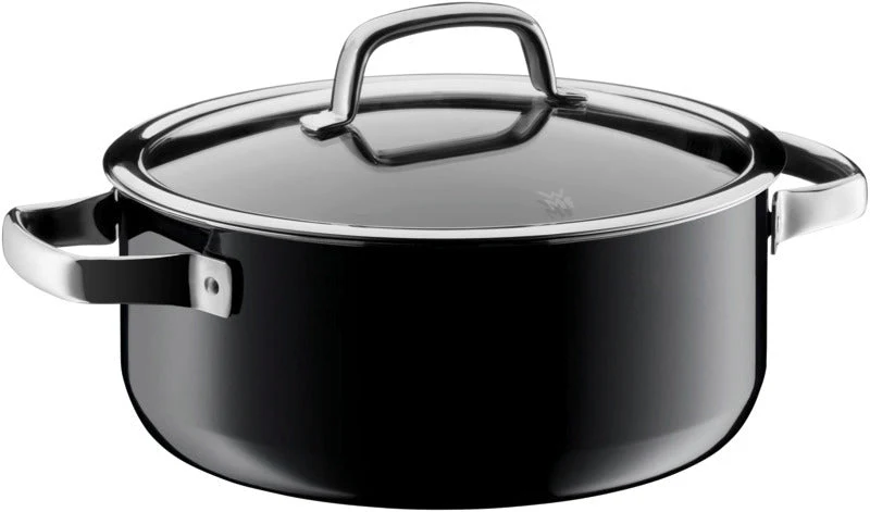WMF Bratentopf Fusiontec Mineral, 24cm,Black – Cromargan® Edelstahl 18/10, poliert