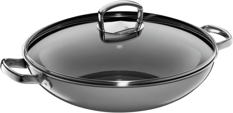 WMF WOK 36cm Fusiontec Mineral Platinum – Cromargan® Edelstahl 18/10, poliert