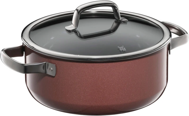 WMF Bratentopf Fusiontec Min 24cm,Rose Quart – Cromargan® Edelstahl 18/10, poliert