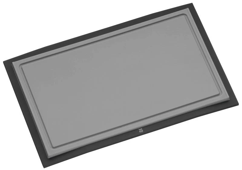 WMF Schneidebrett 32x20 cm Schwarz – Cromargan® Edelstahl 18/10, poliert